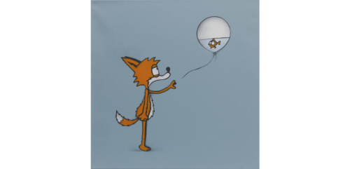 Fox-With-Ballon